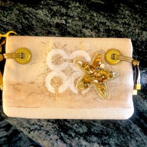 Coach beaded clutch